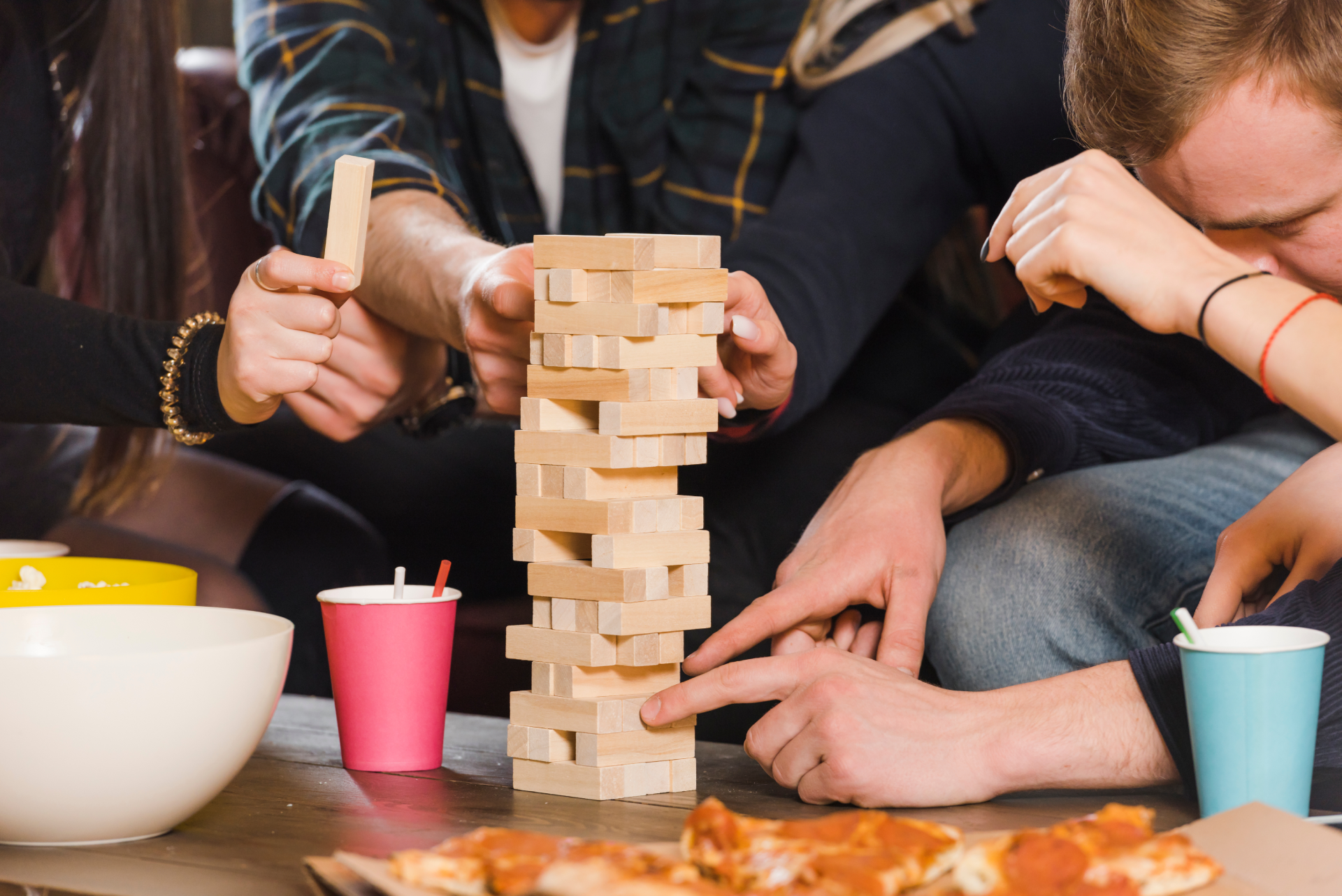 Jeux de société géants – Puissance 4, Jenga et Échecs